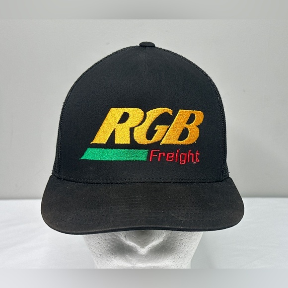 RGB Freight Black/Yellow SnapBack Trucker Hat - Authentic Vintage